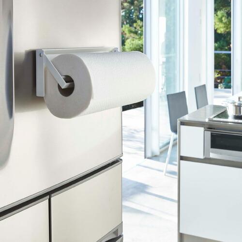 山崎実業 片手でカットマグネットキッチンペーパーホルダー プレート