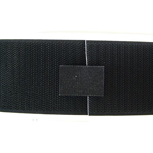 和気産業 マジクロス A面 フックタイプ のり付き 50mm幅×20m 黒 1K2LUC