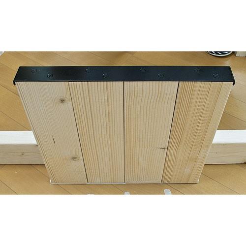 DIY 棚 壁 柱 束ねる金具 4本用 黒 2×4棚受金具 ツーバイフォー棚受 