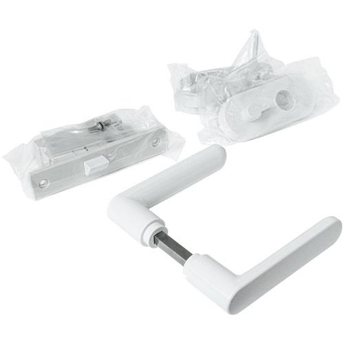 和気産業 浴室用樹脂レバー錠 間仕切錠 KU2DAP4 バックセット 32mm SET