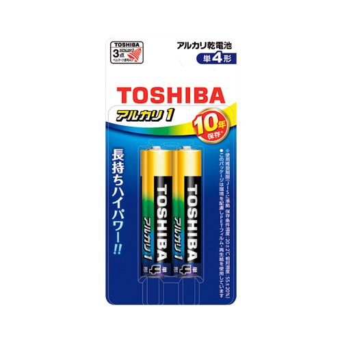 東芝 アルカリ乾電池 アルカリ1 単4 2本 フック LR03AN 2BP : webby 