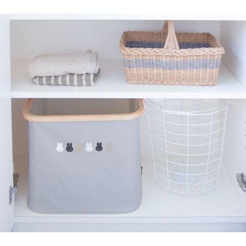 希少】ミッフィー ラタン 収納ワゴン キャスター付 2段 バスケット レトロ