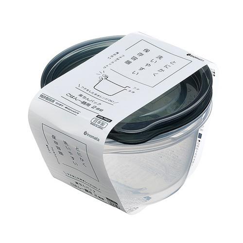 イノマタ化学 楽ちんパック ごはん一膳用 2個組 クリアーブラック 4905596183259 Webby Shop 通販 Yahoo ショッピング