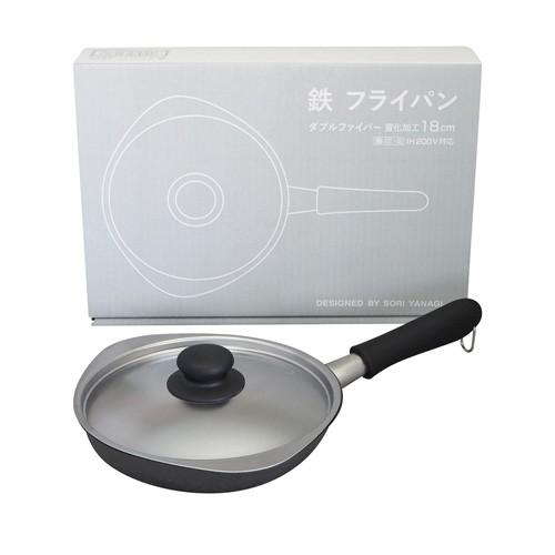 あすつく 柳宗理 鉄フライパン ダブルファイバー窒化加工 18cm ふた付 Ih対応 ガス火対応 日本製 調理道具 Yanagi Souri おしゃれ Webby Shop 通販 Yahoo ショッピング
