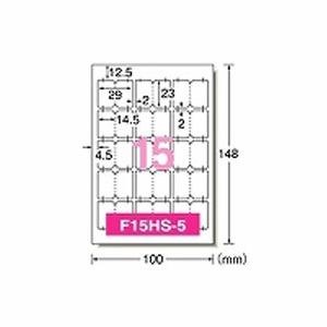 エーワン 手書きもプリントもできるラベル はがきサイズ インデックス