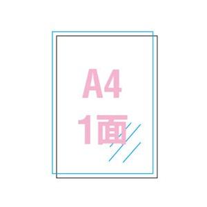 ラベルシール エーワン 屋外用サインラベル カバー付光沢フィルム A4