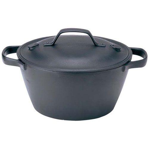 盛栄堂 クックトップ 煮込鍋 丸 深型 大 CT-3 鍋 IH対応 鉄鍋 南部鉄器