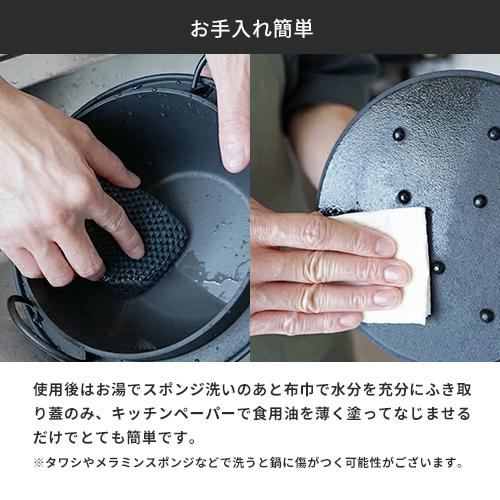 岩鋳 南部鉄器 鋳鉄 ごはん鍋 3合炊 IH対応 ガス火対応 鉄鍋 日本製