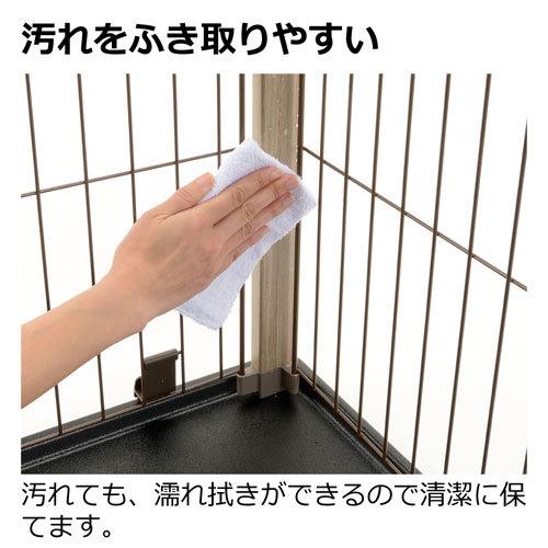 リッチェル アルミフレームペットサークル 90-60 ホワイト 