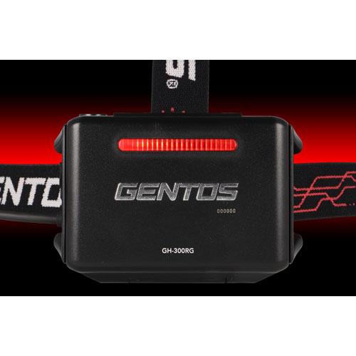 【新品・未使用】GENTOS GH-300RG ヘッドランプ ジェントス Gシリーズ ハイブリッド式LEDヘッドライト 300RG (GH-300RG