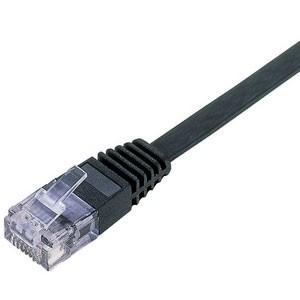 ポスト投函 エレコム ELECOM 2m CAT6準拠 LANケーブル スーパーフラットタイプ LD-GF/BK2（ブラック）｜webby