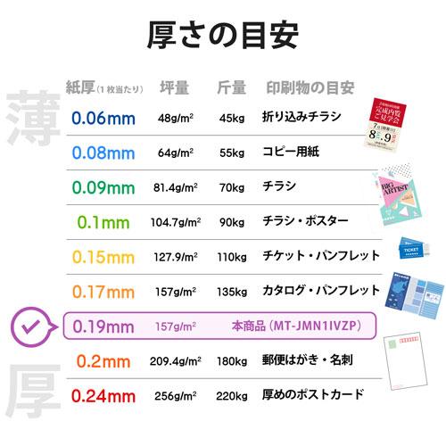 エレコム ELECOM なっとく。名刺（マイクロミシン・標準） MT-JMN1IVZP｜webby｜05