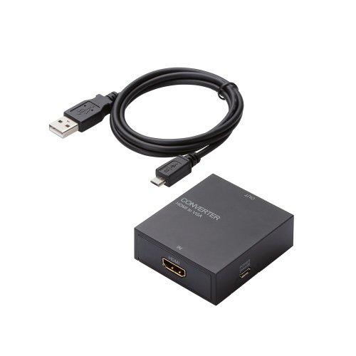 エレコム ELECOM ダウンスキャンコンバーター HDMI‐VGA 3.5φ HDMI1.4 AD-HDCV01｜webby