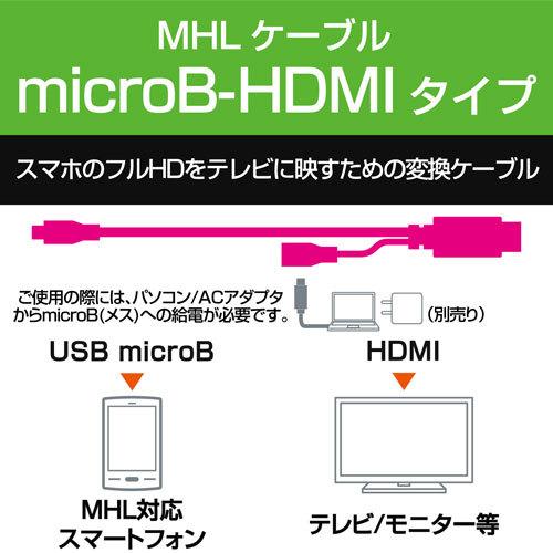 エレコム Elecom Mhl変換ケーブル 2ｍ ブラック Mpa Mhlhd20bk 4953103947719 Webby Shop 通販 Yahoo ショッピング
