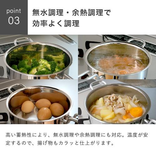 宮崎製作所 ジオ・プロダクト 片手鍋 18cm ih 日本製 ステンレス 蓋