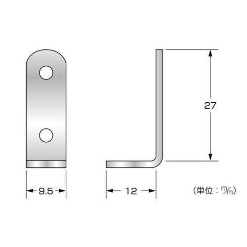 未使用です。 ハイロジック ミニ金具 L型 12×27 2枚入 BX-288 72288 : webby shop