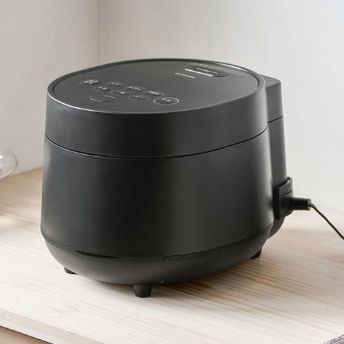 アイリスオーヤマ ジャー炊飯器 3合 RC-MGB30-B ブラック : webby shop
