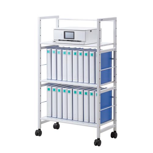 サンワサプライ 高耐荷重ワゴン 3段 ホワイト WG-208_6