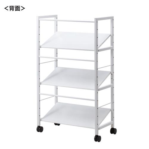 サンワサプライ 高耐荷重ワゴン 3段 ホワイト WG-208_9
