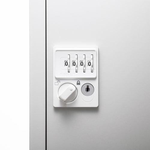 メーカー直送 サンワサプライ 個別ロッカー ホワイト PLK-PS400W_8