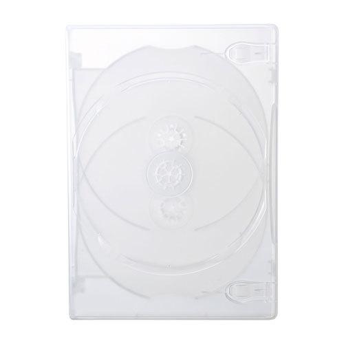 サンワサプライ DVDトールケース 4枚収納 10枚セット クリア DVD-TN4
