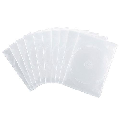 サンワサプライ DVDトールケース 4枚収納 10枚セット クリア DVD-TN4