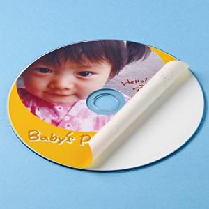 サンワサプライ インクジェットDVD/CDラベル内径24mm マット 20枚 LB-CDR002N｜webby