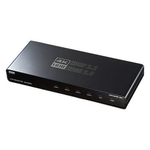 サンワサプライ 4K/60サイクル・HDR相応うHDMI分かち合う器 4分かち合う VGA-HDRSP4 分配器、切替器-その他分配器、切替器