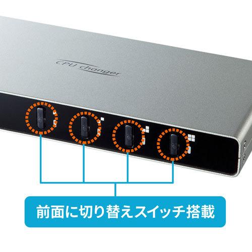 サンワサプライ パソコン自動切替器 4:1 SW-KVM4LUN2 : webby shop