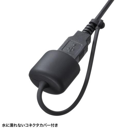 サンワサプライ マグネット内蔵防水防塵キーボード ブラック SKB-BS8BKの画像