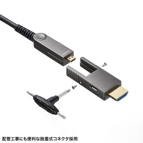 サンワサプライ 4K60Hz対応光ファイバHDMIケーブル 20m KM-HD20