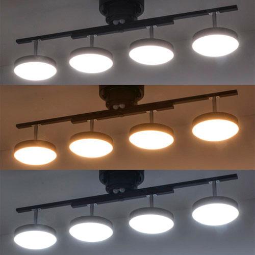 オーム電機 LED 4灯シーリングライト ダークブラウン LT-YLS4RC