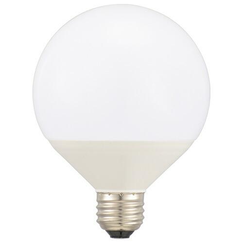 オーム電機 5年保証 LED電球 ボール電球形 E26 100形相当 昼光色