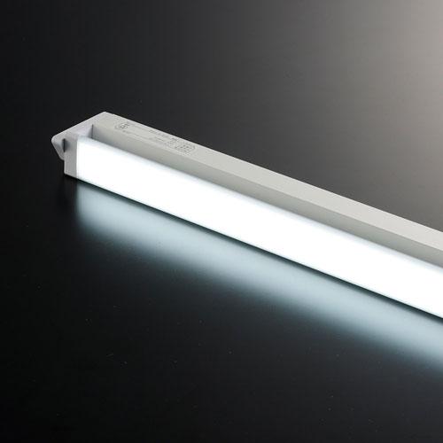 オーム電機 LEDイーブライトスリム 多目的灯 コンセント式 昼光色 14W