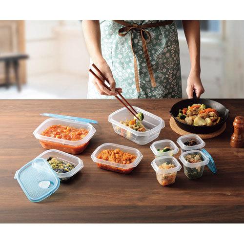 カクセー クリアブルーコンテナ ワンタッチ 10個入 CB-10PC