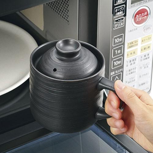 炊飯器 電子レンジ専用炊飯陶器 楽炊御膳 黒 T-01B : webby shop 炊飯器 電子レンジ専用炊飯陶器 楽炊御膳 黒 T-01B : webby shop