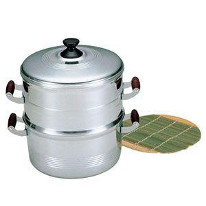 北陸アルミ アルミ長生セイロ デラックス 30cm 二重 : webby shop