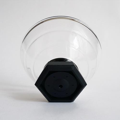 HARIO ハリオ フタがガラスのご飯釜1~2合 GNR-150-B-W 萬古焼