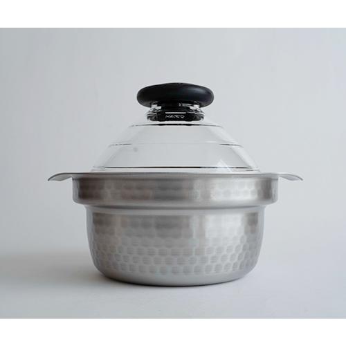 HARIO ハリオ フタがガラスの IH対応 ご飯釜 雪平 GIS-200 HARIO ハリオ フタがガラスの IH対応 ご飯釜 雪平 GIS-200