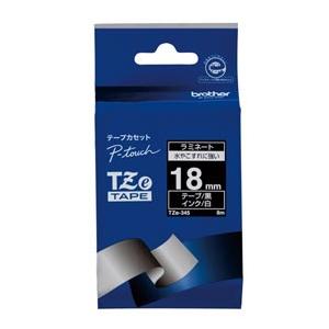 ブラザー TZeテープ 18mm 白文字 黒 TZE-345｜webby