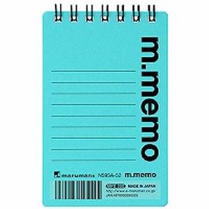 マルマン メモ エムメモ 6mm横罫 A7 ライトブルー N595A-52 : webby