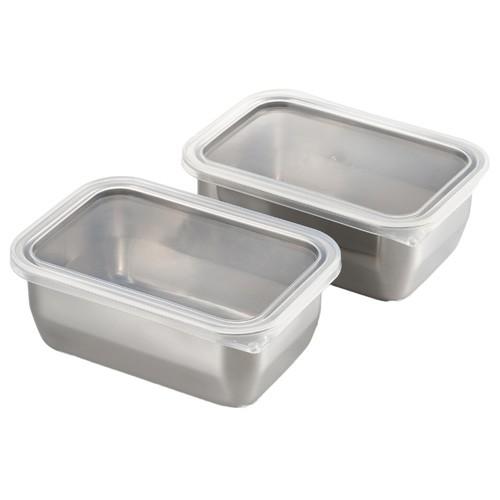 保存容器 ステンレス 蓋付き 2個セット日本製 燕三条 : webby shop