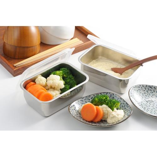 保存容器 ステンレス 蓋付き 2個セット日本製 燕三条 : webby shop