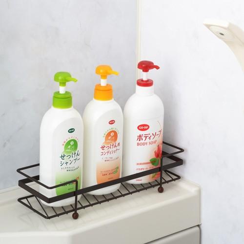 シャンプーラック おしゃれ スチール シンプル 脚付き ブラウン 日本製 燕三条 国内初の直営店