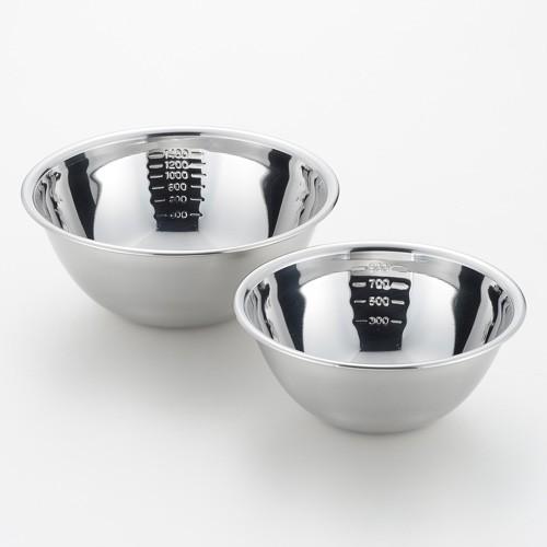 ステンレスボール 日本製 燕三条 ボウル ボール キッチンボール ミキシングボール キッチン ヨシカワ メジャーボウル 2p 18 21cm Sj2248 Webby Shop 通販 Yahoo ショッピング