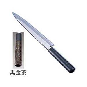 歌舞伎調 和庖丁 忠舟 柳刃 27cm 黒金茶 ATD0104