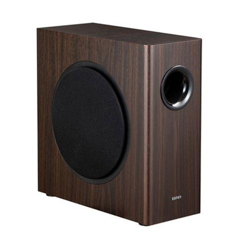 Edifier製 パワードサブウーファー T5s ブラウン 70W スピーカーに数珠