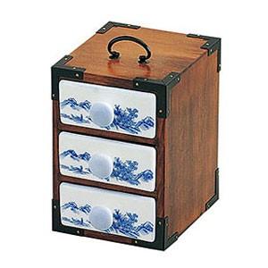 古曽部焼　三段弁当器　三客 古曽部焼 三段弁当器 三客 【公式通販】