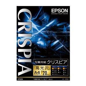 エプソン EPSON 写真用紙クリスピア 高光沢 A4 20枚入 KA420SCKR
