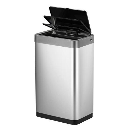一年保証 EKO自動開封センサーゴミ箱 ミラージュX センサービン 45L シルバー EK9260RMT-45L ダストボックス 45リットル 衛生的 おしゃれ スリム 自動 ふた付き_3